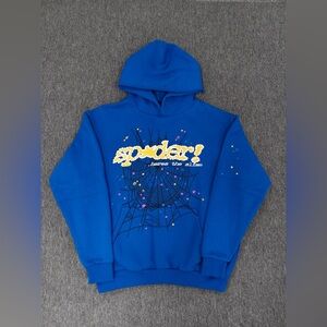 Blue Spider Graphic Hoodie